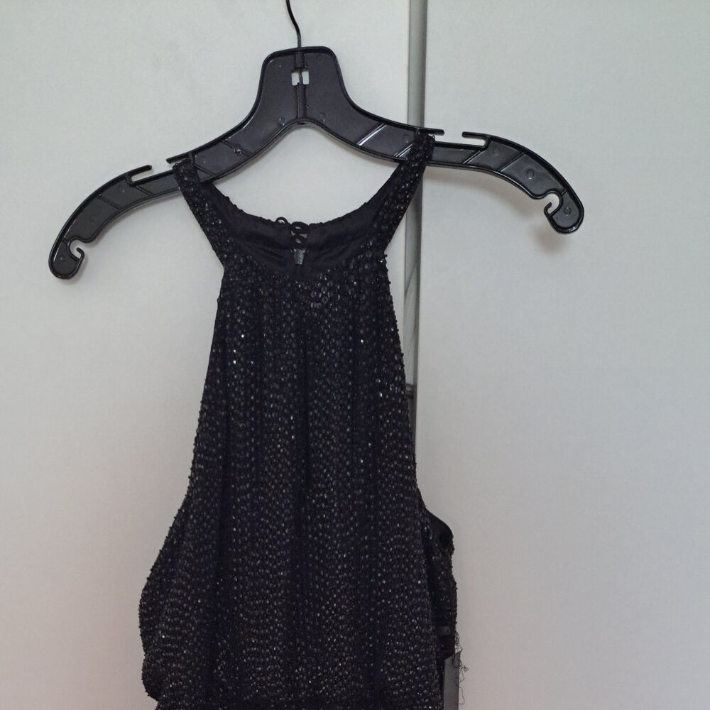 Marceline Black Beaded Gown by PARKER BLACK